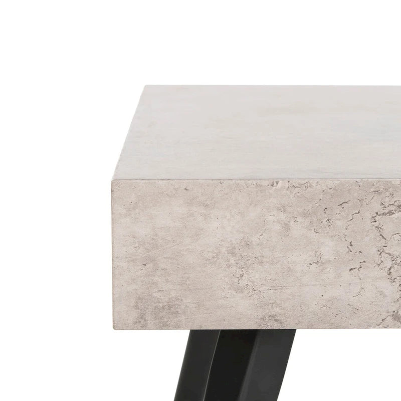 SAFAVIEH Clevie Table Basse Moderne - 43.3 x 23.6 x 16.5 - 43Lx24Px17H