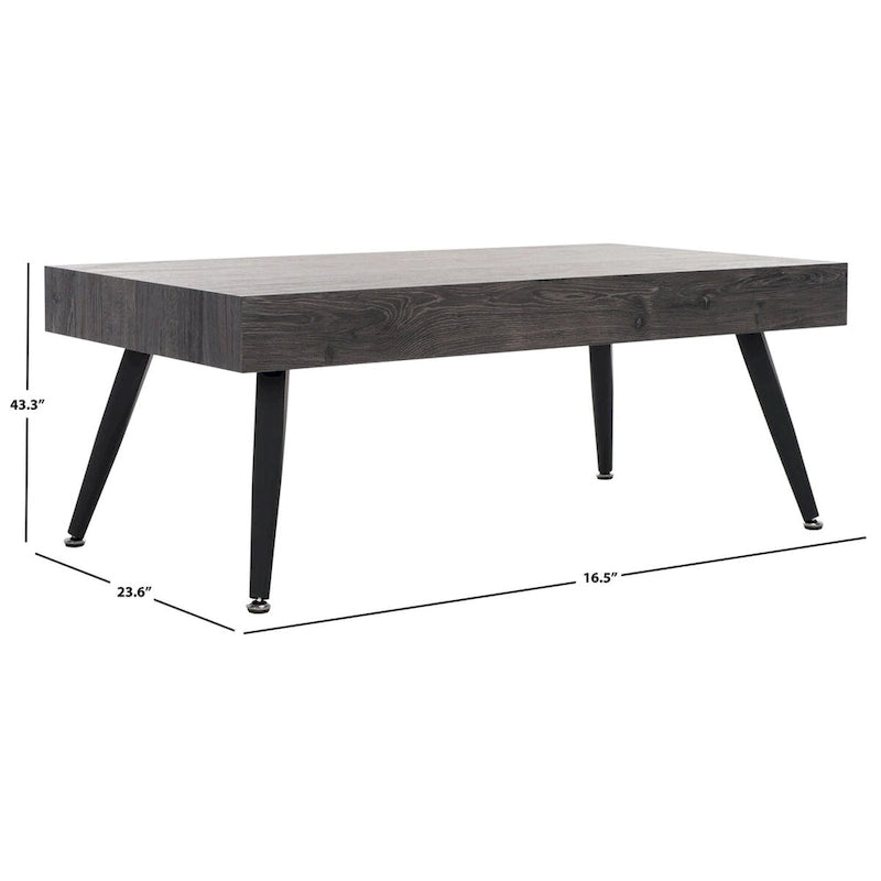 SAFAVIEH Clevie Table Basse Moderne - 43.3 x 23.6 x 16.5 - 43Lx24Px17H