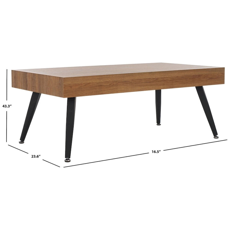 SAFAVIEH Clevie Table Basse Moderne - 43.3 x 23.6 x 16.5 - 43Lx24Px17H