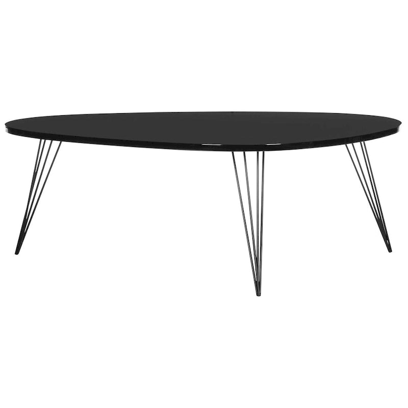 Table basse SAFAVIEH Louann finition chêne/noir - 44 x 31.5 x 15.6 - 44x32x16H