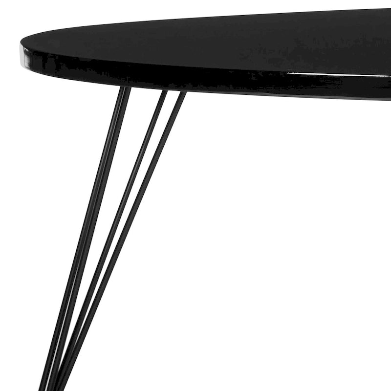 Table basse SAFAVIEH Louann finition chêne/noir - 44 x 31.5 x 15.6 - 44x32x16H