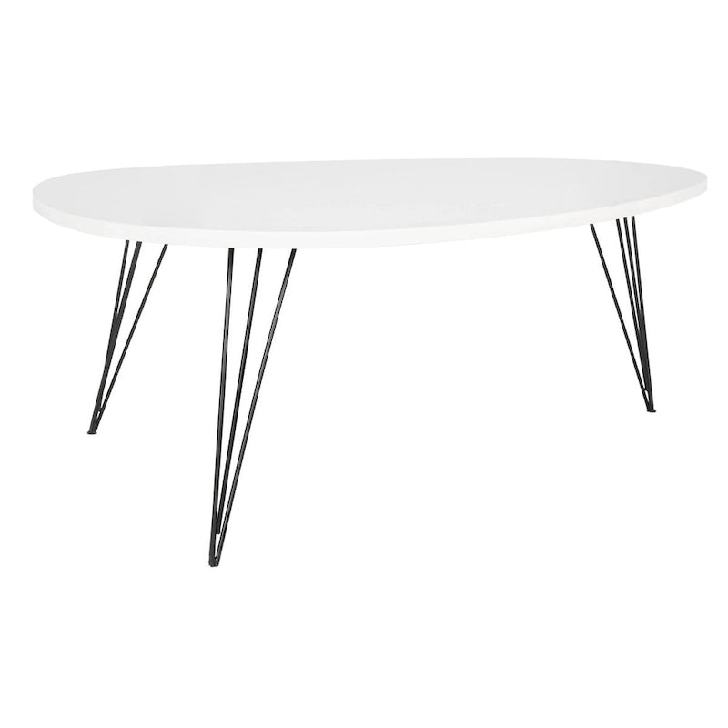 Table basse SAFAVIEH Louann finition chêne/noir - 44 x 31.5 x 15.6 - 44x32x16H