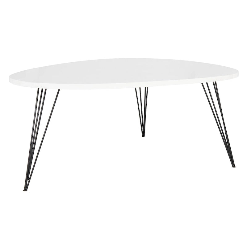 Table basse SAFAVIEH Louann finition chêne/noir - 44 x 31.5 x 15.6 - 44x32x16H