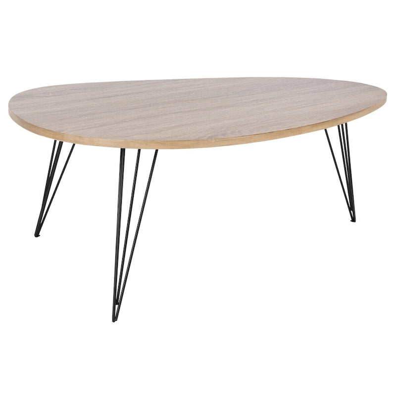 Table basse SAFAVIEH Louann finition chêne/noir - 44 x 31.5 x 15.6 - 44x32x16H