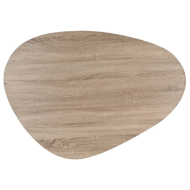 Table basse SAFAVIEH Louann finition chêne/noir - 44 x 31.5 x 15.6 - 44x32x16H