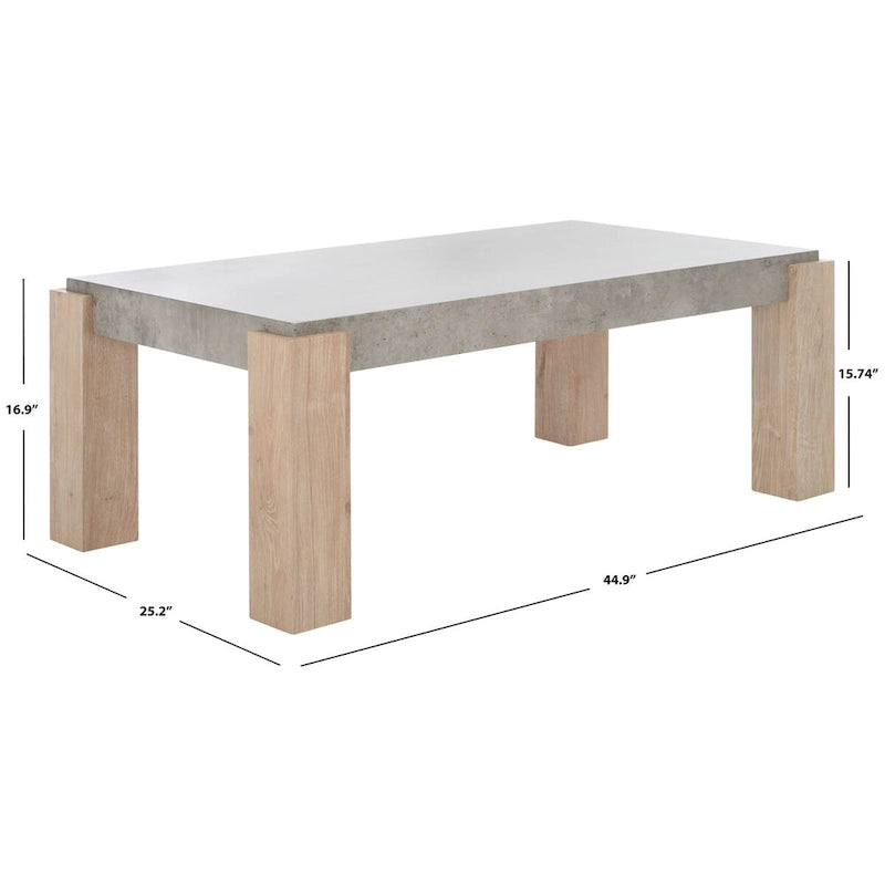 Table basse SAFAVIEH Violetta - 45 L x 25 P x 17 H - 45Lx25Px17H