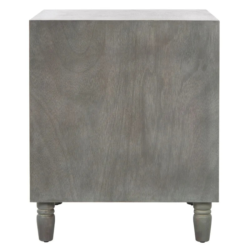 Table de chevet de rangement à 2 tiroirs Dila SAFAVIEH - 22 x 22 x 26 - 22 larg. x 22 prof. x 26 haut.
