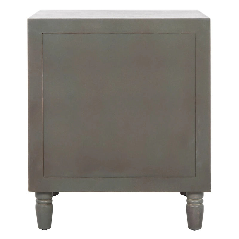 Table de chevet de rangement à 2 tiroirs Dila SAFAVIEH - 22 x 22 x 26 - 22 larg. x 22 prof. x 26 haut.