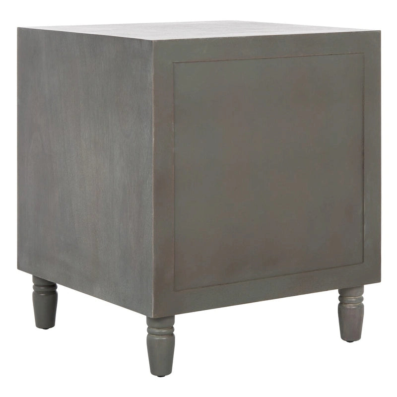 Table de chevet de rangement à 2 tiroirs Dila SAFAVIEH - 22 x 22 x 26 - 22 larg. x 22 prof. x 26 haut.