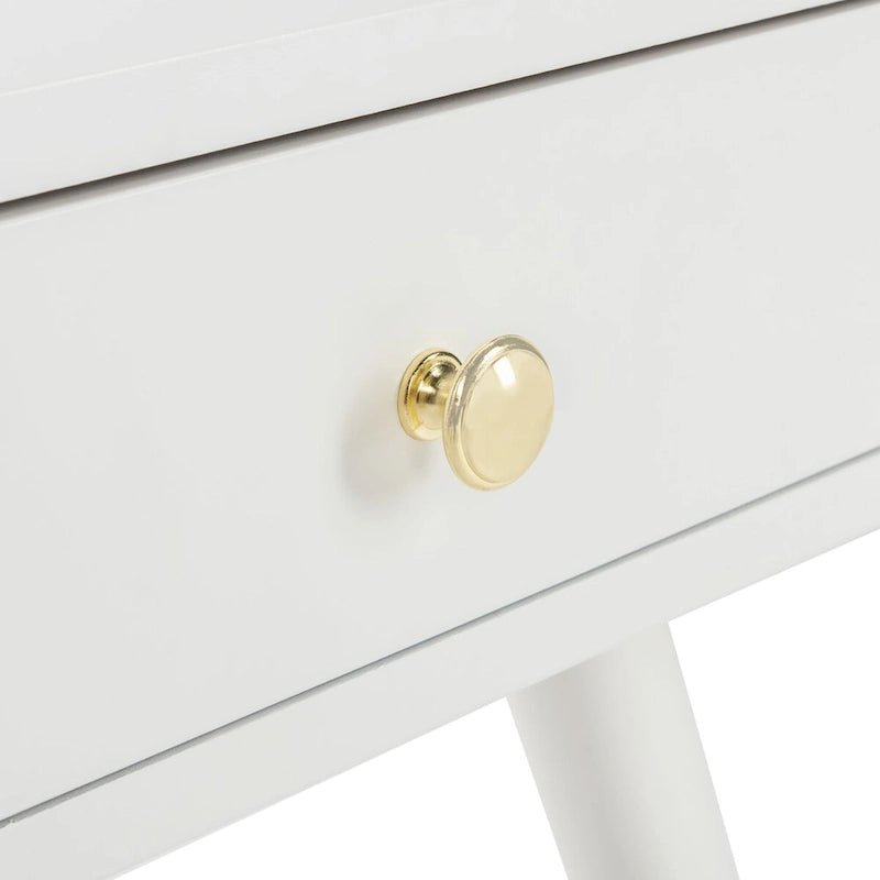 Table d'appoint Sunny Mid-Century de SAFAVIEH avec capuchon doré - 24 x 24 x 22,3 - 24 larg. x 24 prof. x 22 haut.