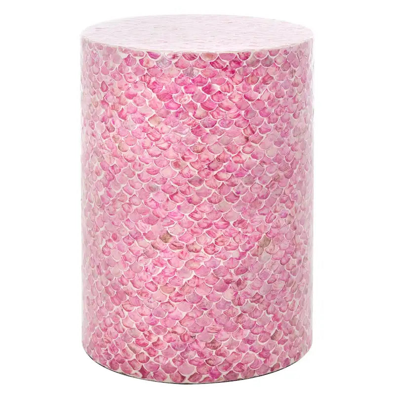 SAFAVIEH Rilla Table d'appoint ronde rose foncé - 13,8 L x 13,8 l x 19,7 H - 14Wx14Px20H