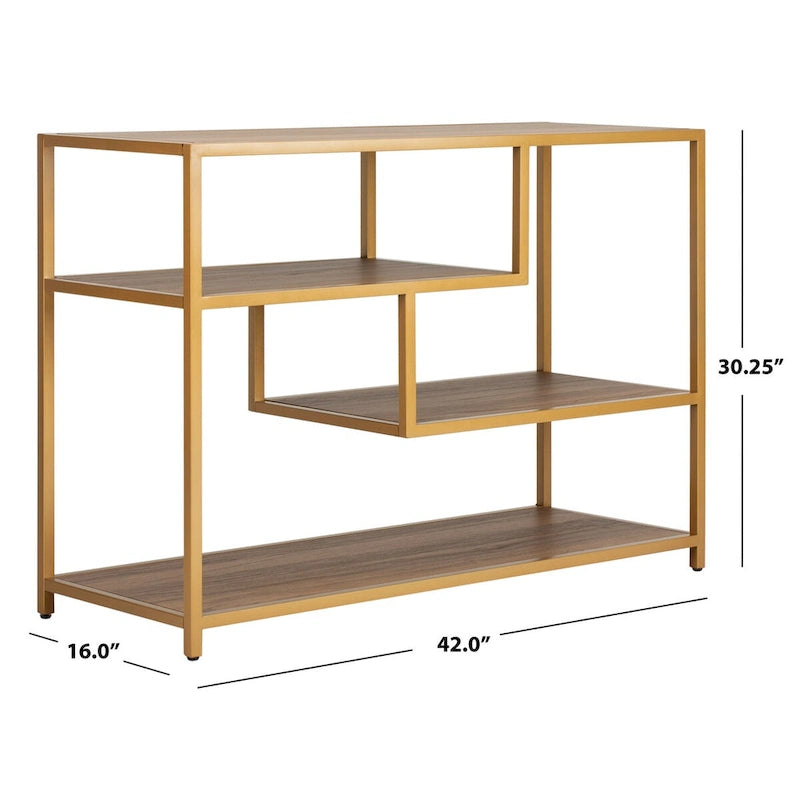 SAFAVIEH Fannye Table console géométrique - 42 x 16 x 30,3 - 42 larg. x 16 prof. x 30 haut.
