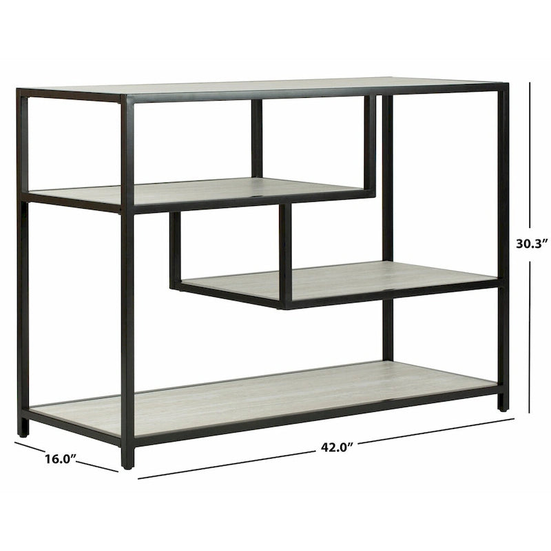 SAFAVIEH Fannye Table console géométrique - 42 x 16 x 30,3 - 42 larg. x 16 prof. x 30 haut.