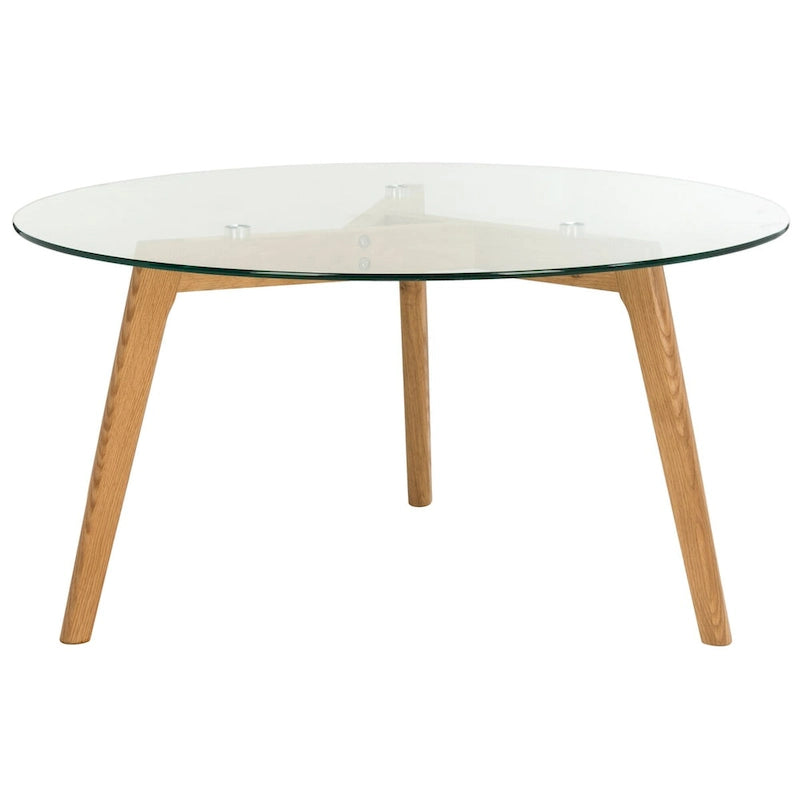 Table basse ronde en verre SAFAVIEH Rachelle Mid-Century - 35,4 x 35,4 x 17,7 - 35L x 35P x 18H