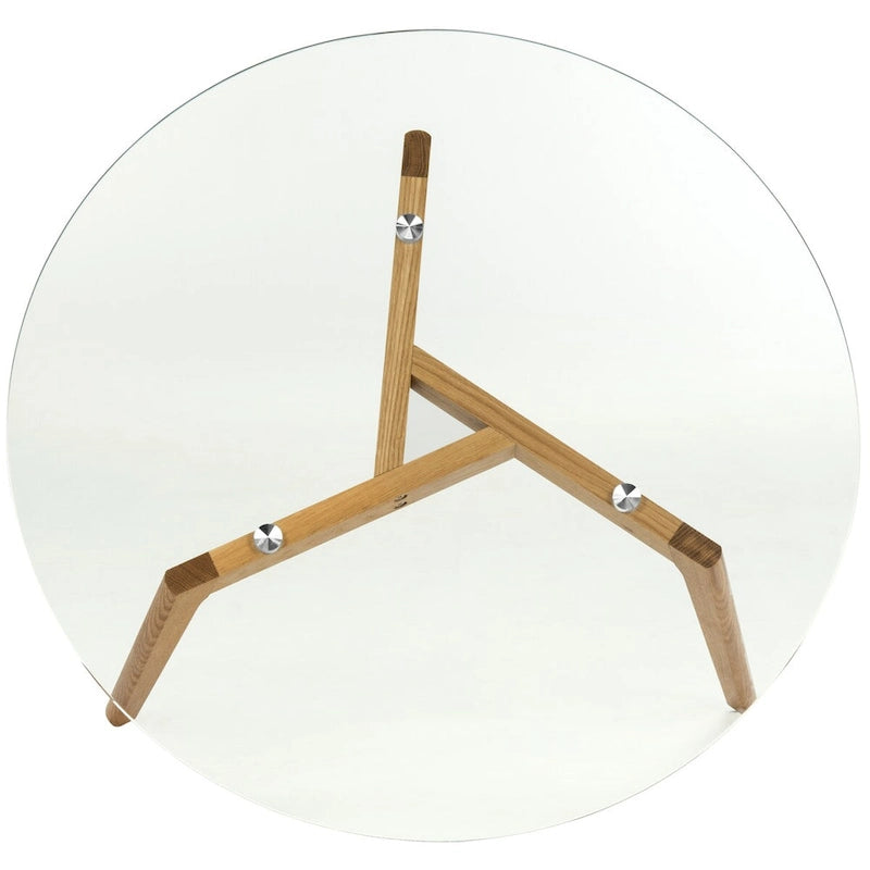 Table basse ronde en verre SAFAVIEH Rachelle Mid-Century - 35,4 x 35,4 x 17,7 - 35L x 35P x 18H