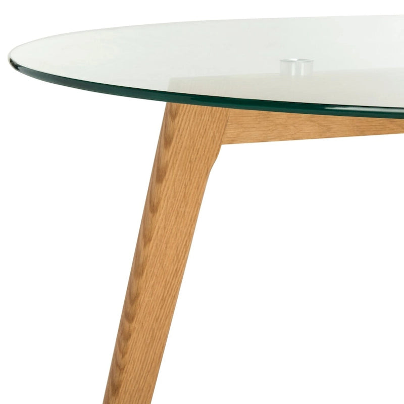 Table basse ronde en verre SAFAVIEH Rachelle Mid-Century - 35,4 x 35,4 x 17,7 - 35L x 35P x 18H