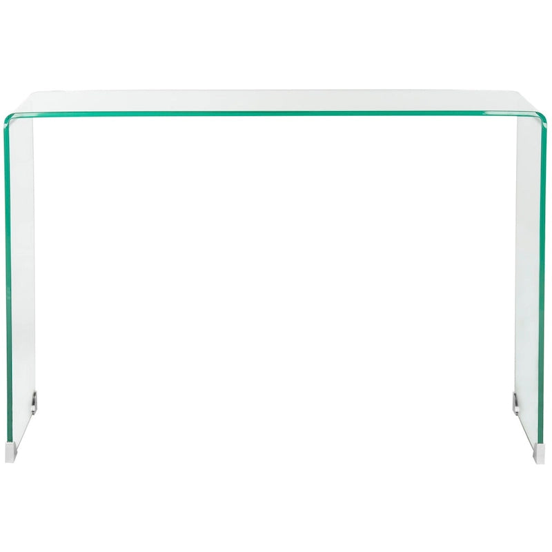 SAFAVIEH Table console transparente Jerri - 43.3 x 13.8 x 29.5 - 43L x 14P x 30H