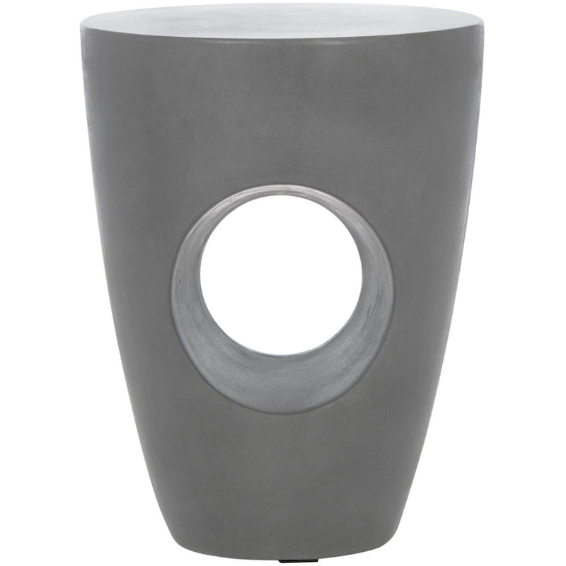 Table d'appoint SAFAVIEH Hadil en béton, intérieur/extérieur - 14,1 x 14,1 x 17,7 - 14L x 14P x 18H