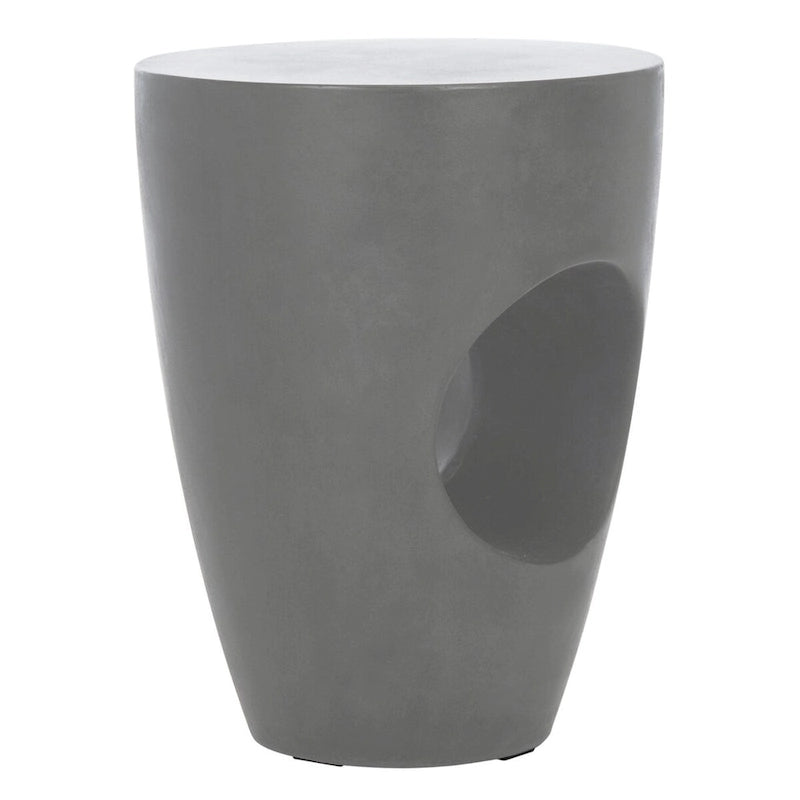Table d'appoint SAFAVIEH Hadil en béton, intérieur/extérieur - 14,1 x 14,1 x 17,7 - 14L x 14P x 18H
