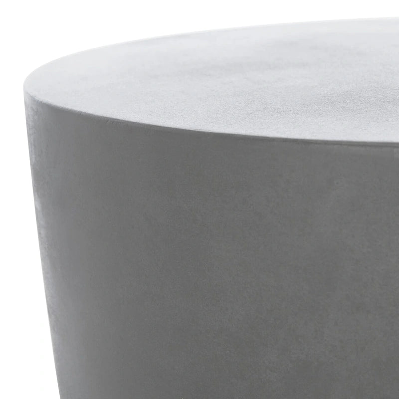 Table d'appoint SAFAVIEH Hadil en béton, intérieur/extérieur - 14,1 x 14,1 x 17,7 - 14L x 14P x 18H