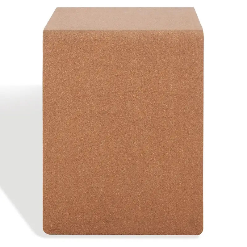 SAFAVIEH Couture Liivia – Table d'appoint en liège – 18 po l. x 14 po P x 18 po H – 18 po l. x 14 po P x 18 po H