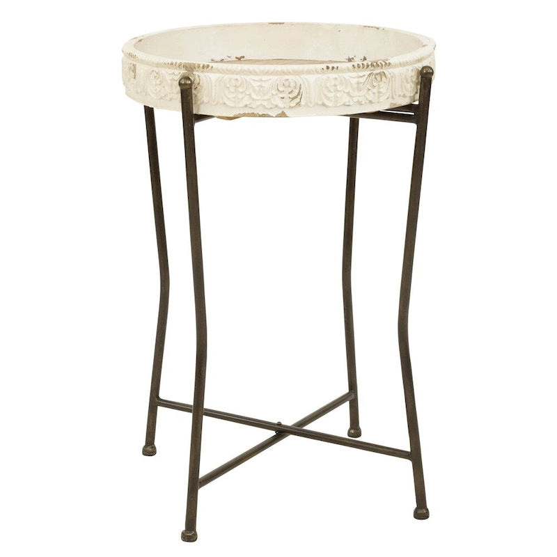Table d'appoint de ferme Sarina - 23,5H x 15,5L x 15,5P