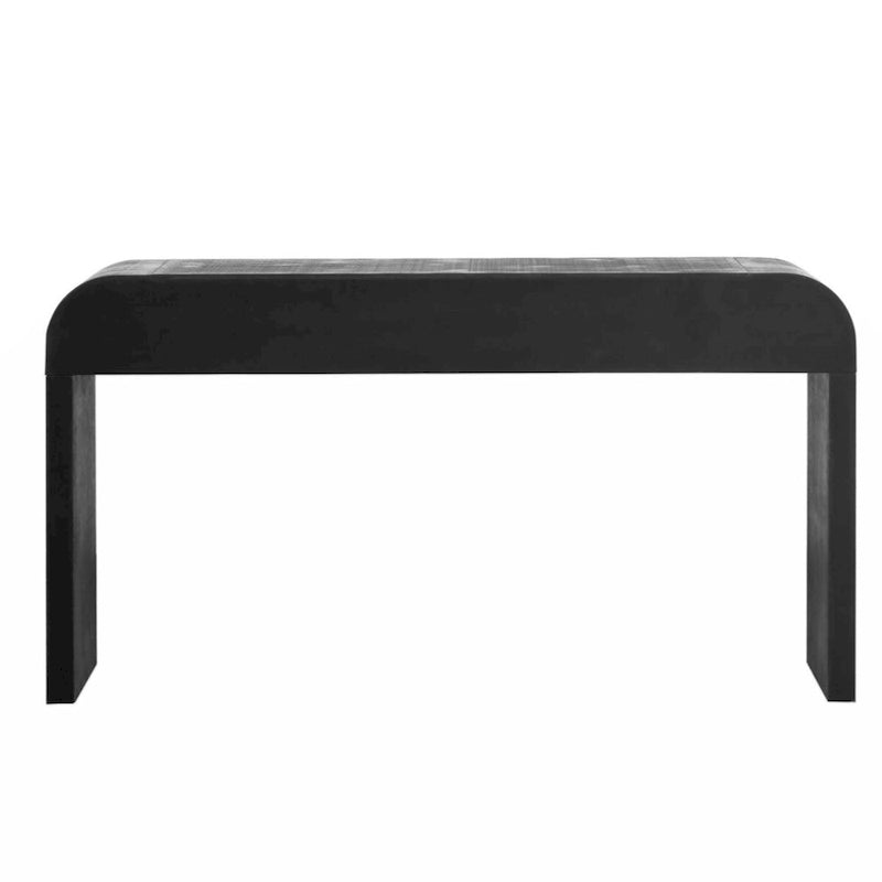 Console Unique Rétro avec Silhouette Ouverte, Deux Tiroirs Supérieurs