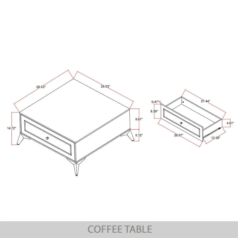 Table basse contemporaine CraftPorch