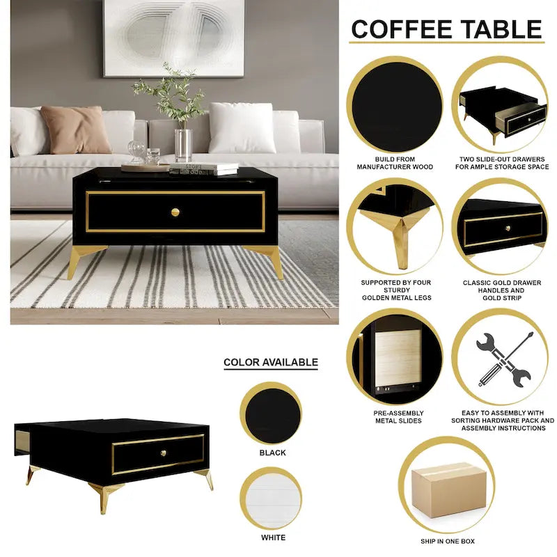 Table basse contemporaine CraftPorch