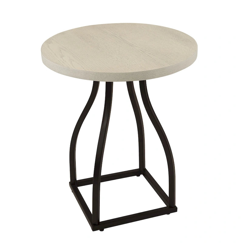 Table d'appoint HomePop Lindsay à piètement métallique