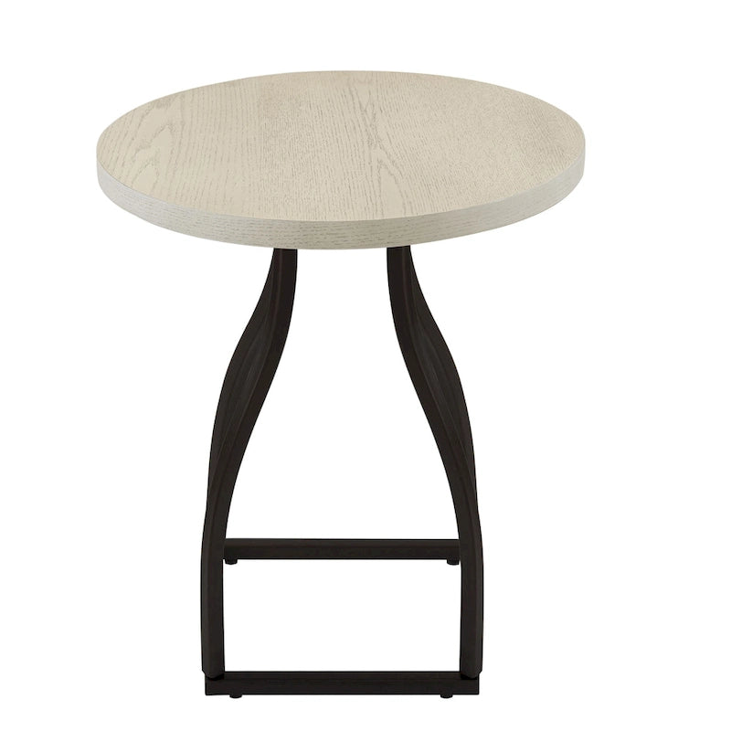 Table d'appoint HomePop Lindsay à piètement métallique