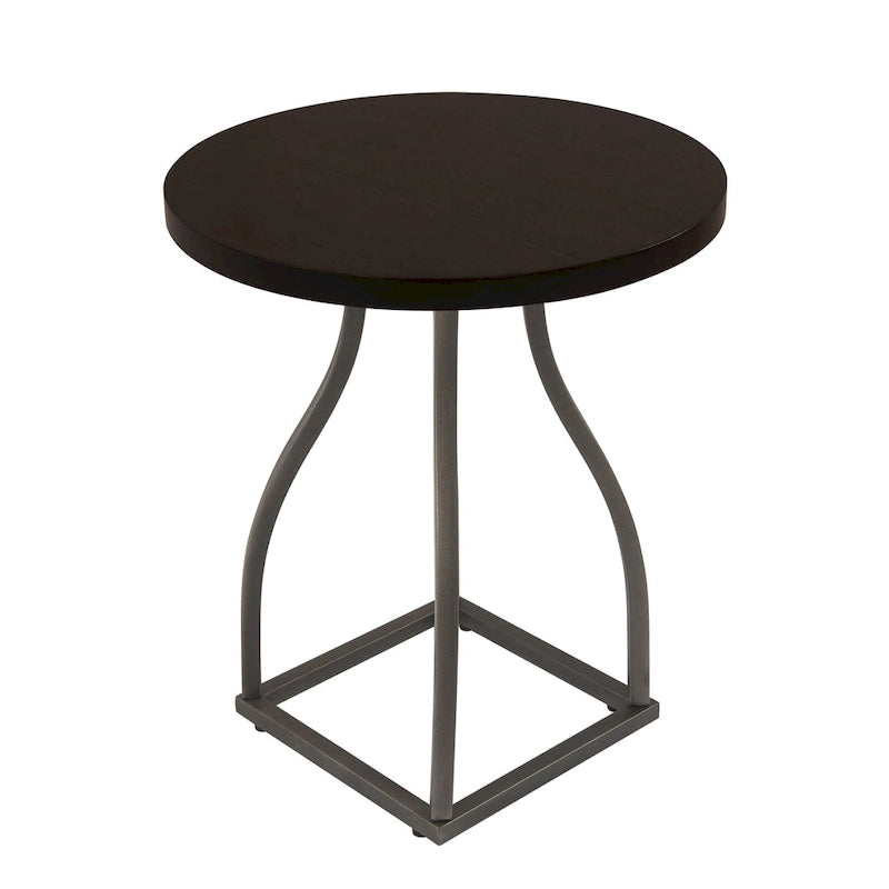 Table d'appoint HomePop Lindsay à piètement métallique