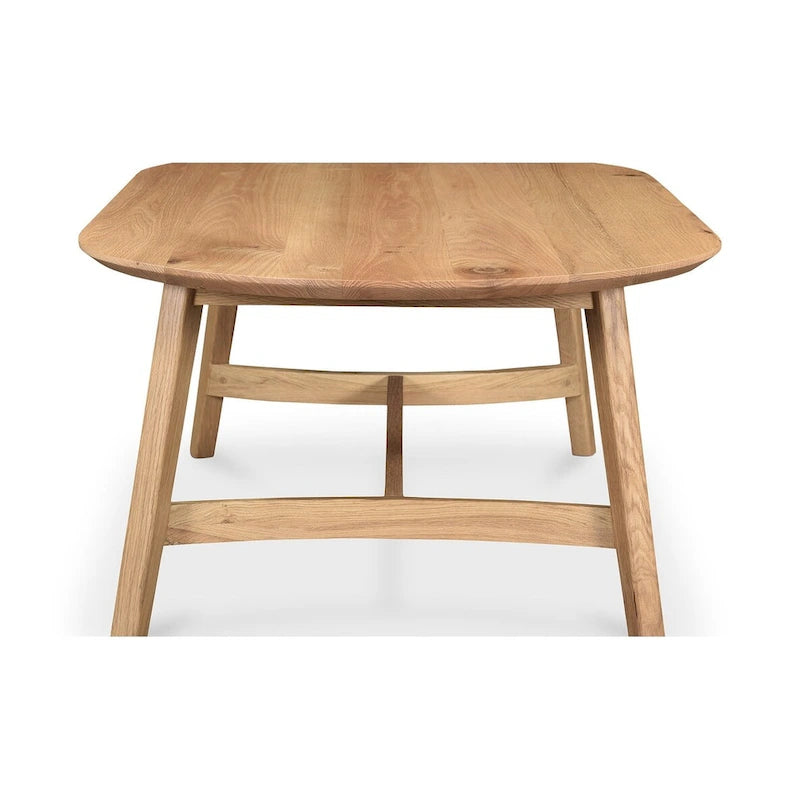 Table basse Aurelle Home Tyier en chêne massif de style moderne du milieu du siècle - 54 L x 17 H x 28 P