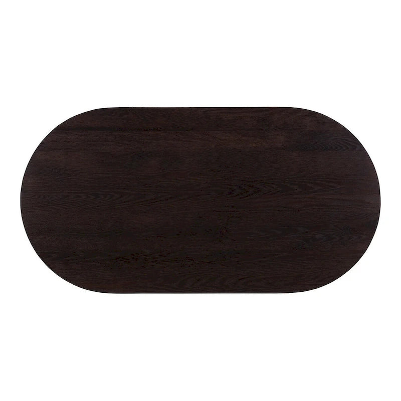 Table basse Aurelle Home Tyier en chêne massif de style moderne du milieu du siècle - 54 L x 17 H x 28 P