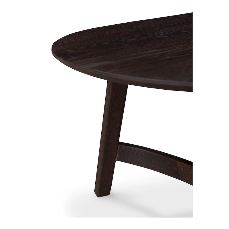 Table basse Aurelle Home Tyier en chêne massif de style moderne du milieu du siècle - 54 L x 17 H x 28 P