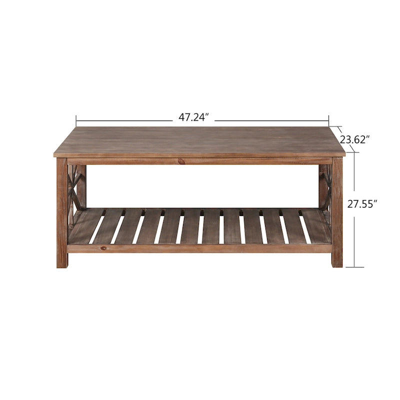 Table basse artisanale