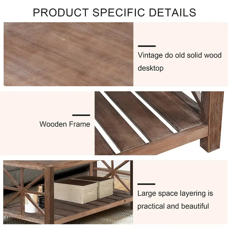 Table basse artisanale