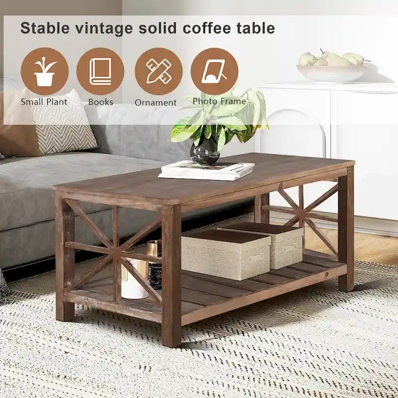 Table basse artisanale