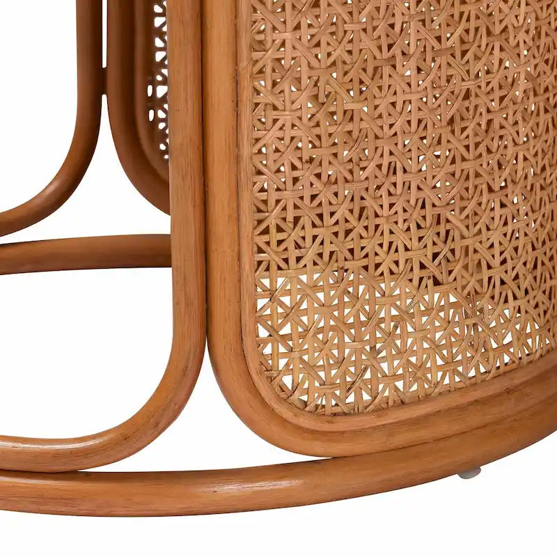 Table d'appoint en rotin bohème Eldon