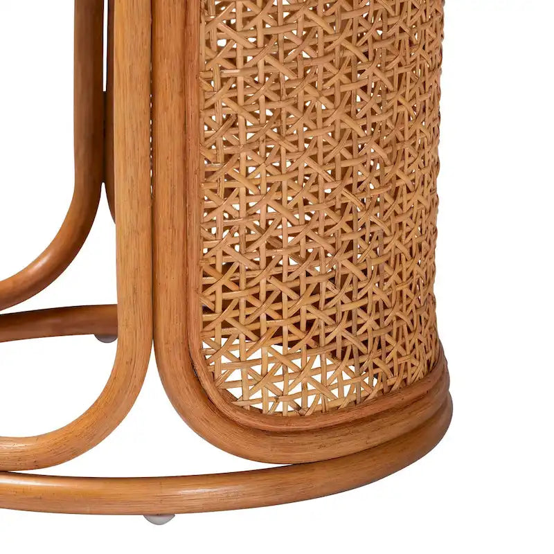 Table d'appoint en rotin bohème Eldon