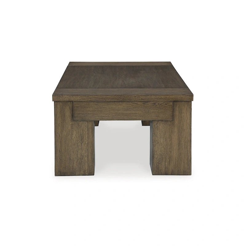 Table basse à plateau relevable Signature Design by Ashley Rosswain Brown - 54 larg. x 28 prof. x 18 haut.