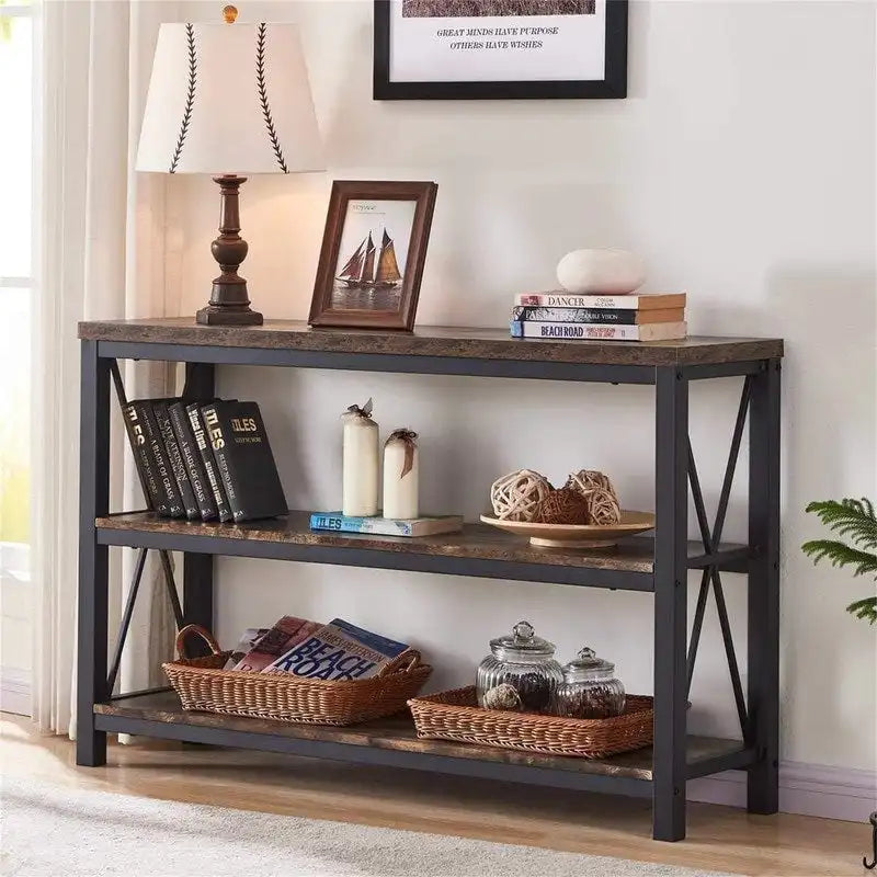 Console de canapé industrielle - 13,39 P x 47,24 L x 30 H