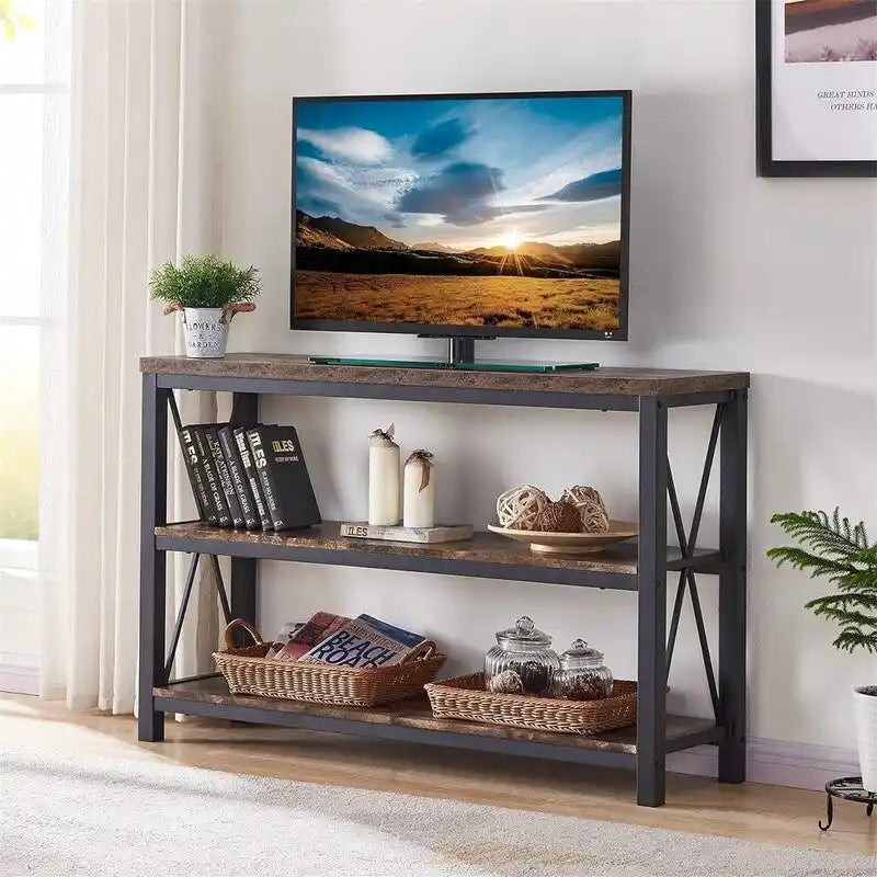 Console de canapé industrielle - 13,39 P x 47,24 L x 30 H