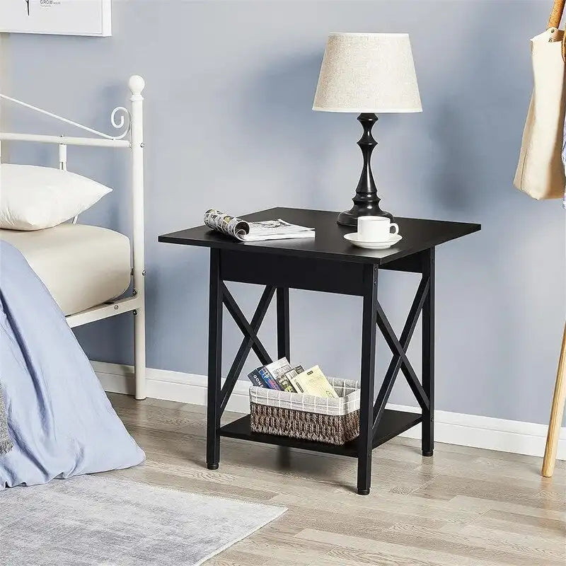 Table d'appoint industrielle de 60 cm – 60 P x 60 L x 59,5 H cm