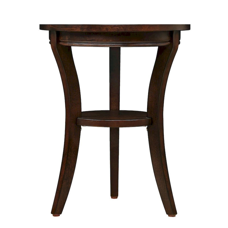Table d'appoint ronde en bois de 16 pouces