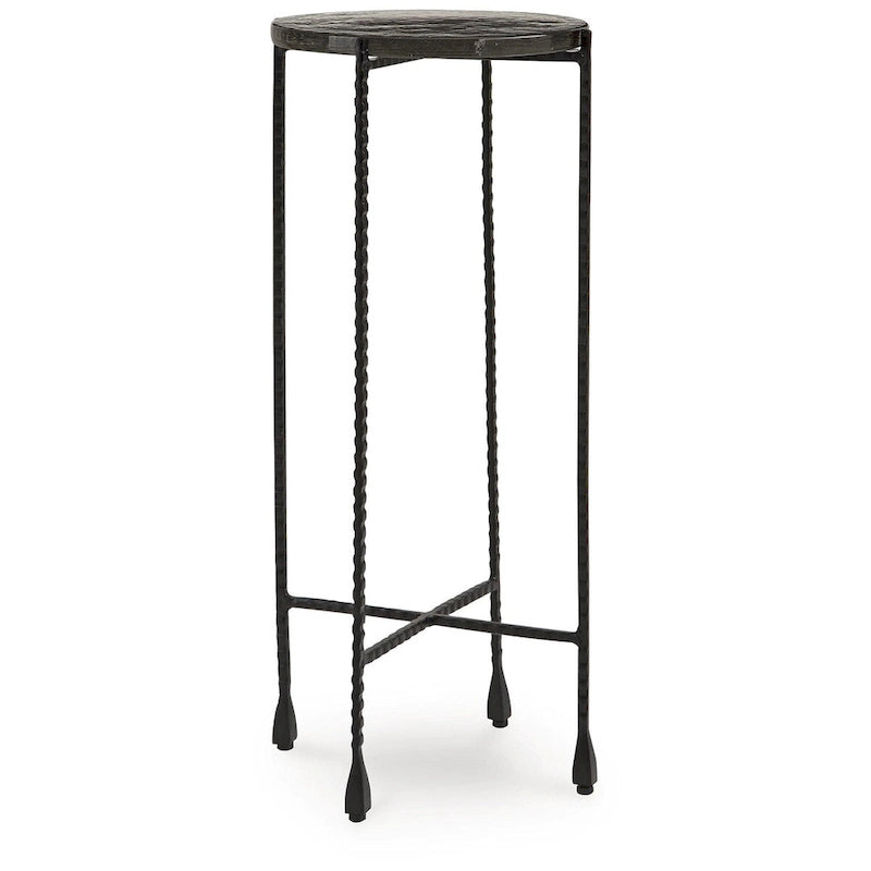 Signature Design by Ashley Newgoren Table d'appoint transparente/noire - 11L x 11P x 24H