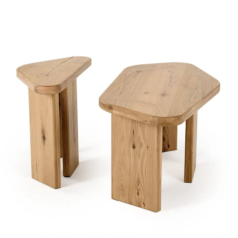 Ensemble de tables basses Modrest Jack en bois naturel moderne