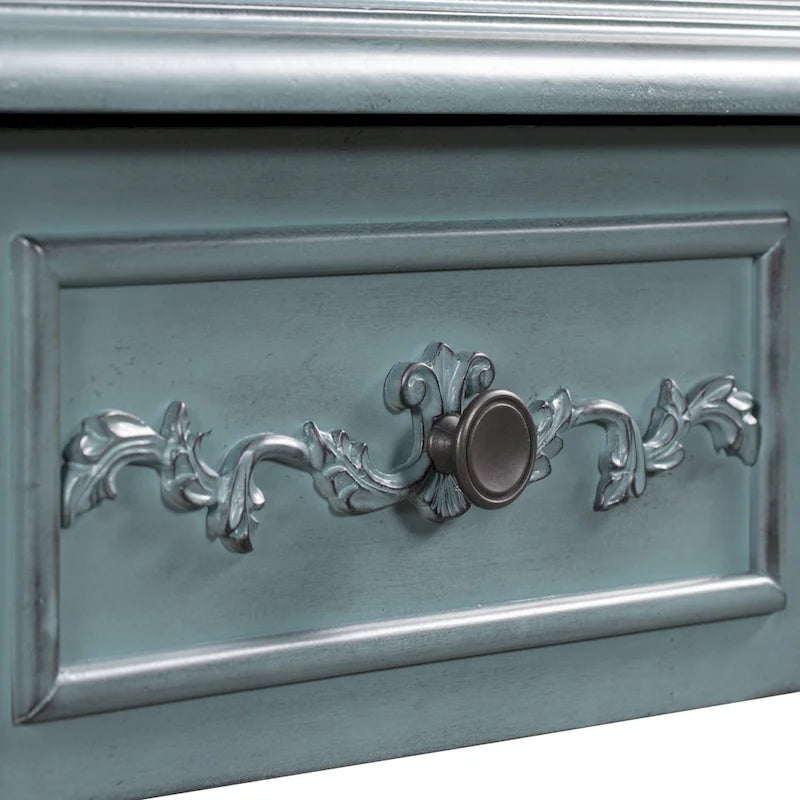 Console moderne avec 4 tiroirs et 1 étagère