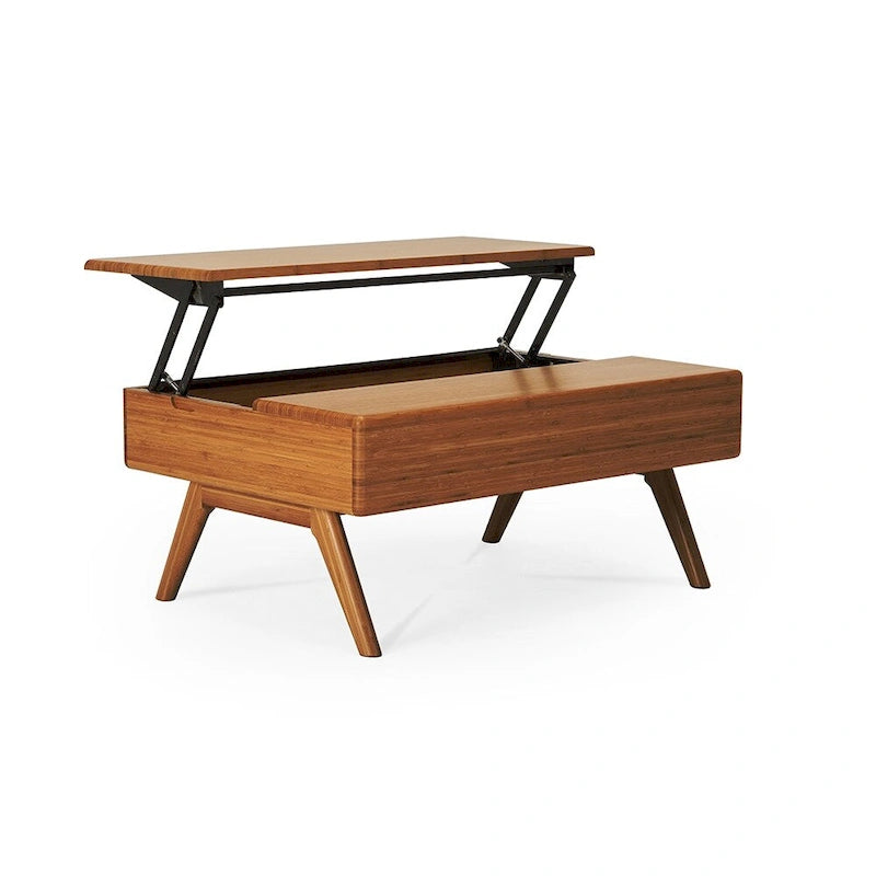 Table basse relevable Pella, cuivre