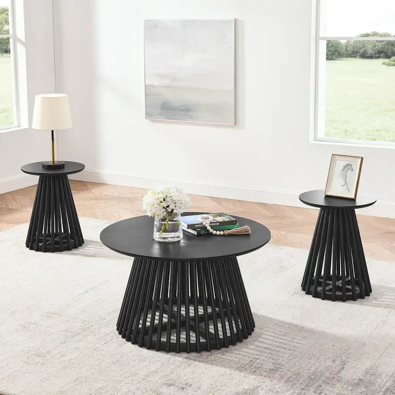 Table basse ronde en bois de 15,75 po, petite table d'appoint simple, table d'appoint en bois massif pour salon